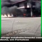 Incêndio atinge estabelecimento comercial no bairro Aldeota, em Fortaleza