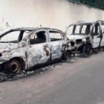 Quatro carros são incendiados próximo à delegacia de Boa Viagem