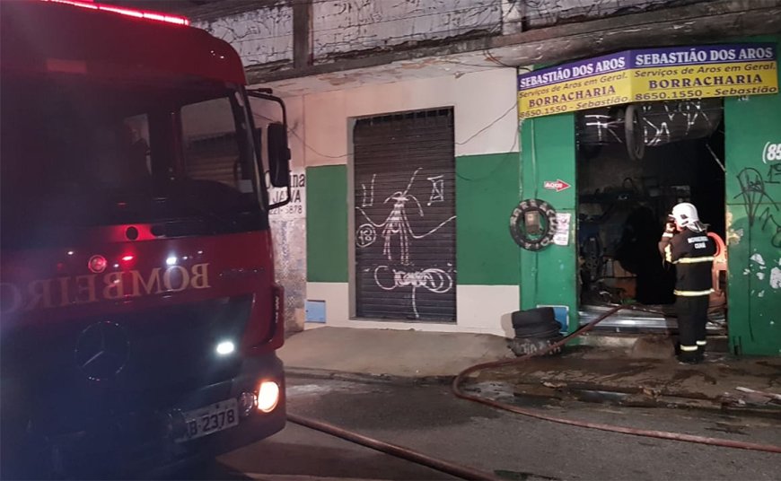 Dois incêndios são registrados em Fortaleza durante a madrugada