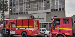 Incêndio é registrado no prédio da Justiça Federal em Uberlândia