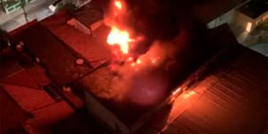 Incêndio atinge sede de empresa de segurança em Fortaleza