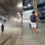 Ônibus é atingido por princípio de incêndio no Terminal do Siqueira; veja vídeo
